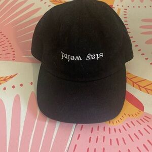 Black 'Stay Weird' Baseball Cap
